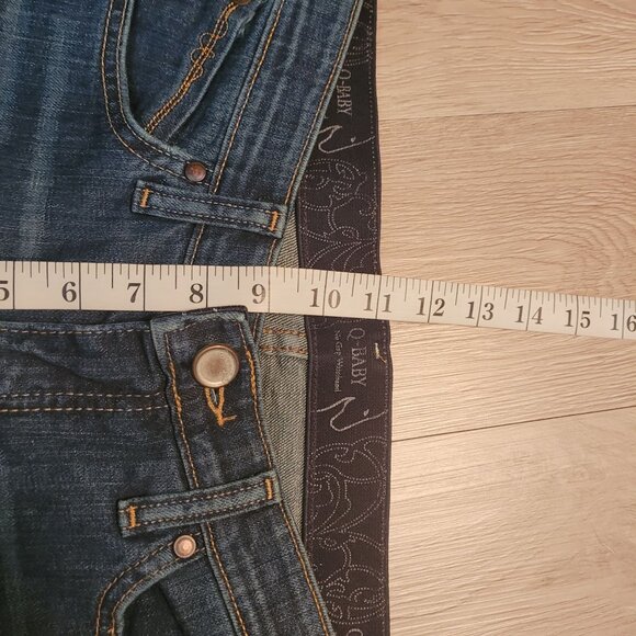 Wrangler Jeans Size 6x38 Inseam measures 37" Q Baby Tuff Buck Bootcut Mid Rise - Picture 7 of 10